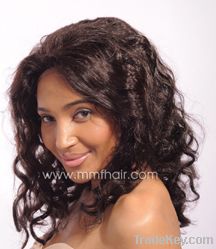 lace front wig of deep curl