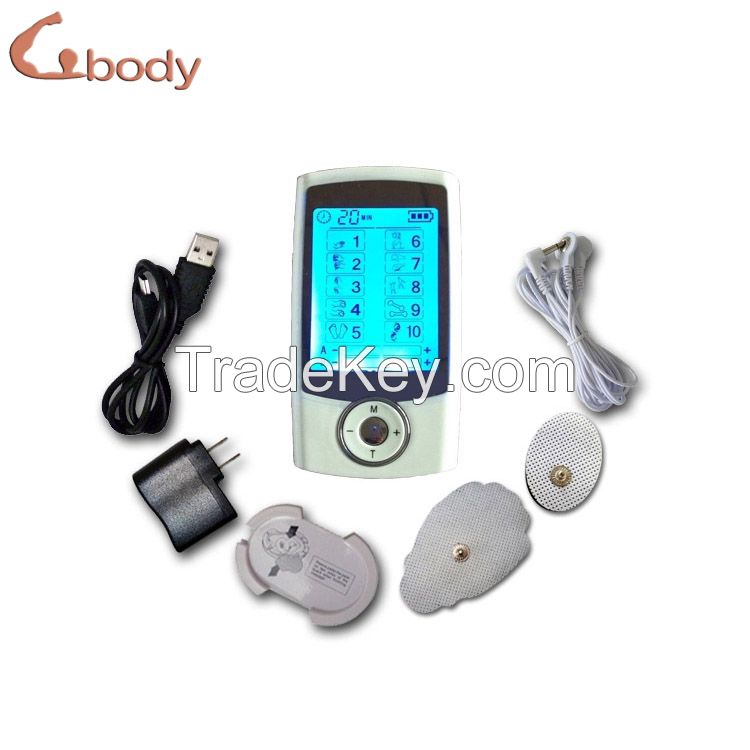 Rechargeable Dual Outputs Digital Therapy Machine