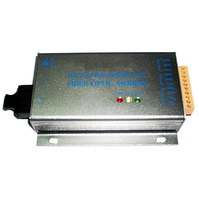 fiber modem with rs 232 485 422 ttl data to fiber