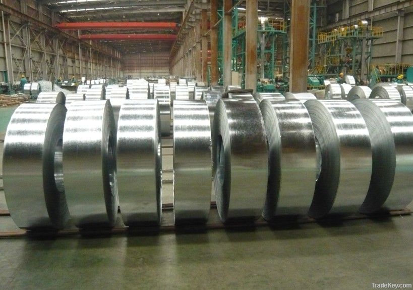 Zinc coated steel strip