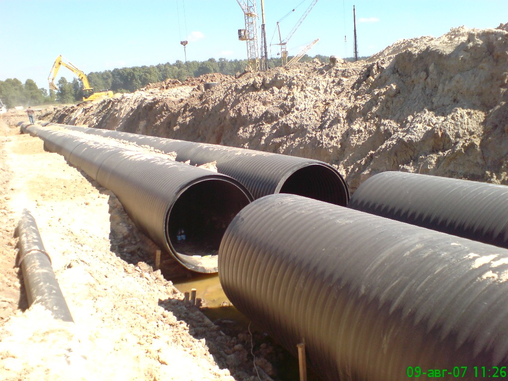 HDPE SPIRAL SEWAGE PIPES