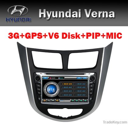 3G Car DVD player for Hyundai Accent Verna