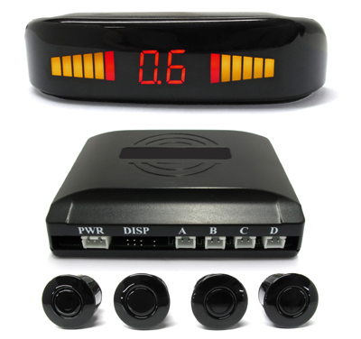 Parking sensor with mini color LED display, 6 cm