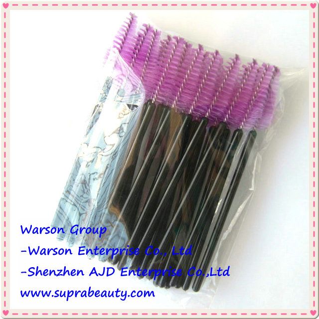 set of 25pcs plastic oval disposable mascara brush
