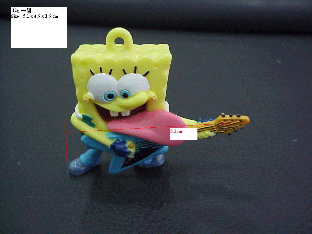 PVC kid's mini SpongeBob doll