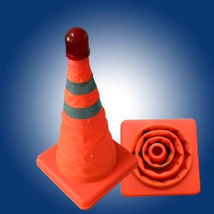 PVC Retractable led lights traffic cones