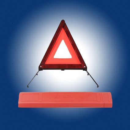 warning triangle, traffic triangle , reflective triangle