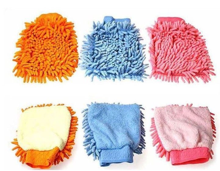 Microfibre  Waxing Mitt , Microfibre Car Cleaning Wash Mitt  Valeting Polishing Waxing