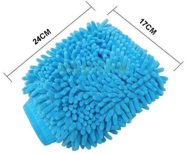  Microfibre  Waxing Mitt , Microfibre Car Cleaning Wash Mitt  Valeting Polishing Waxing