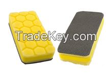 Dual use (clay side and sponge )Square clay pad Aplicator