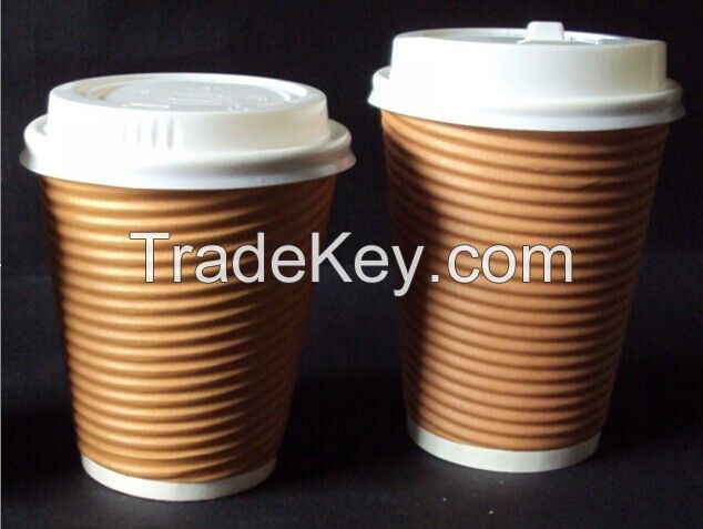 12oz chot coffe drinking paper cups