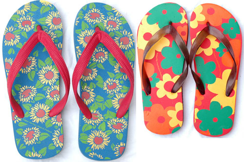 beach rubber slipper and flip flop