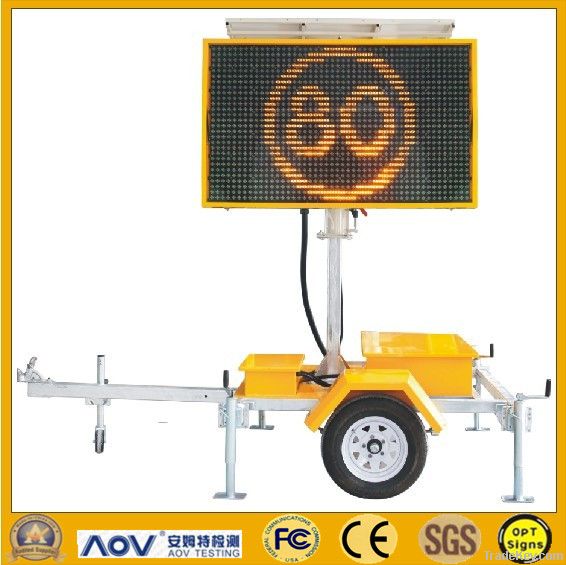 Solar Powered Portable Variable Message Signs