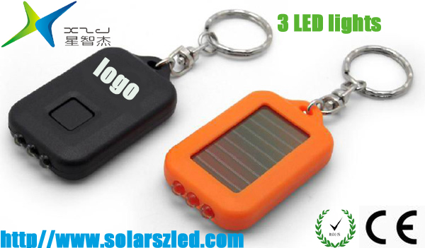 flashing solar keychain