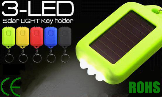 LED solar key chain