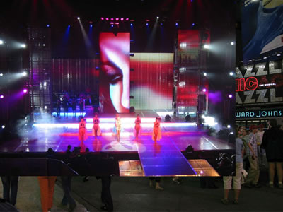 LED Performing Arts Bar entertainment display, Flexible LED display