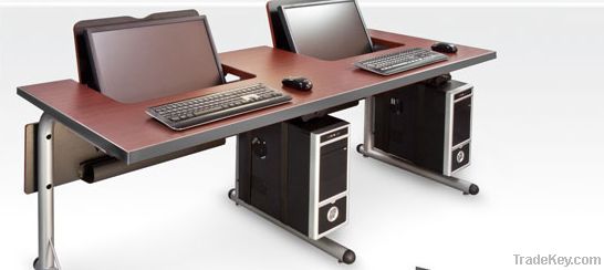 computer desk, computer workstation, smart desk