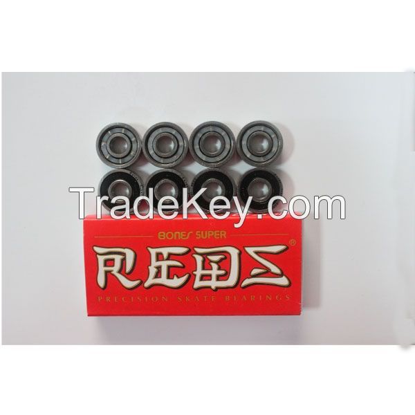 bones super red bearings 608RS, black rubber shielded, ABE C9, chrome steel