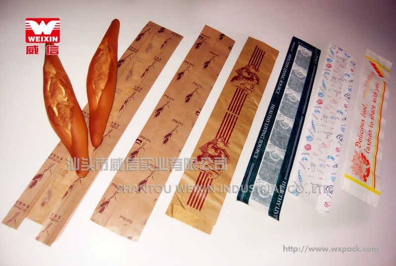 food grade Kraft paper bag for bread/baguette/snack