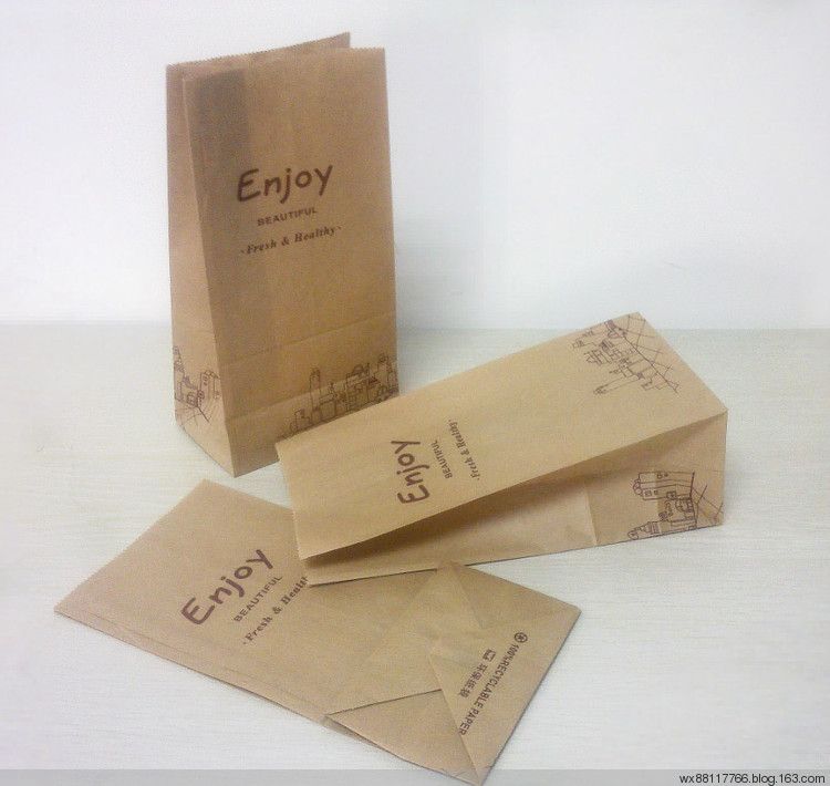 food grade Kraft paper bag for bread/baguette/snack