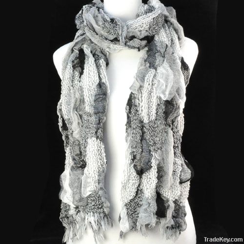 [NL-1253I] hot fashion 100% polyester necklace scarf, jewellery scarf