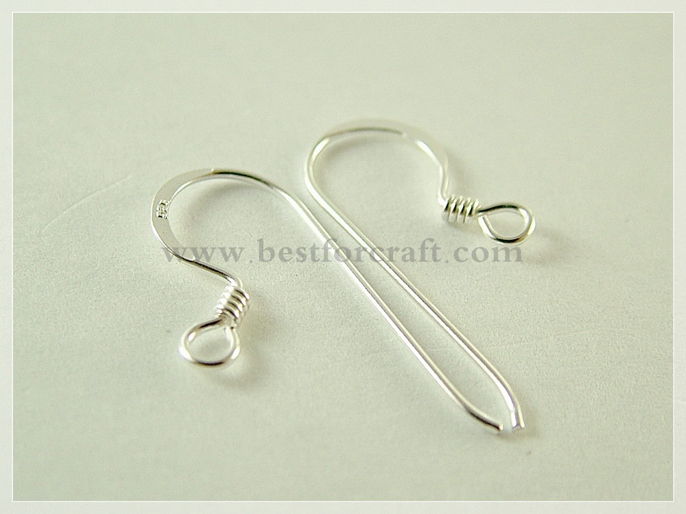 Silver hook earrings