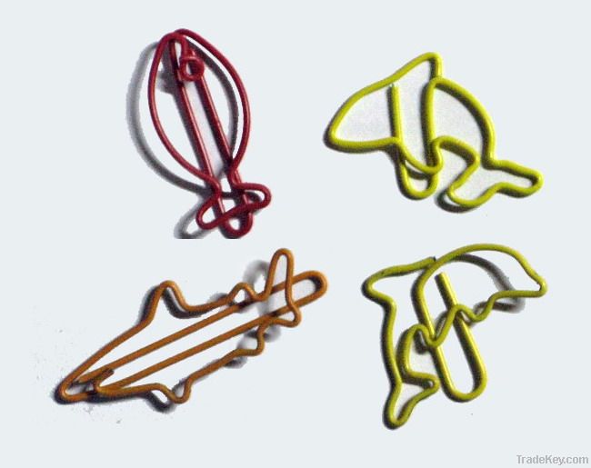 Fish shaped paper clips