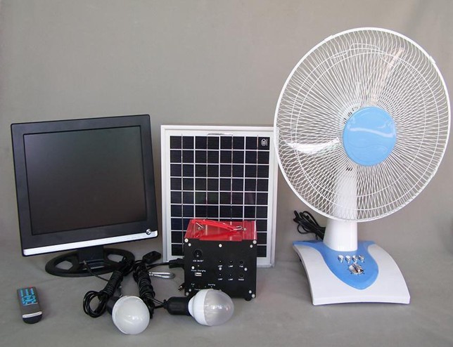 solar tv &amp; lighitng portable system