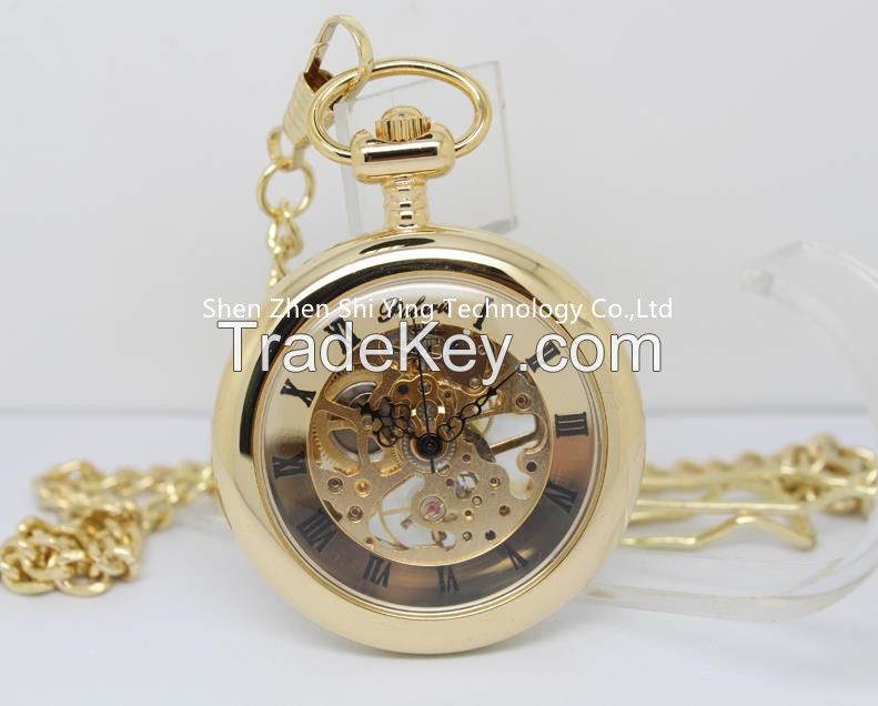 Hot sale Japan movement necklace pocket watch with chain