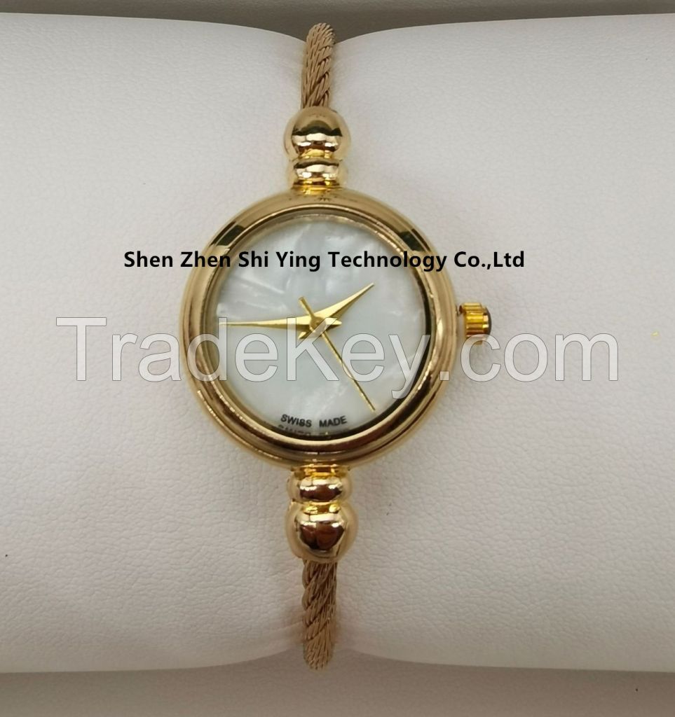 quality ladies fashion bangle wrist watch for gift