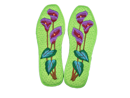 Handmade embroidery insole