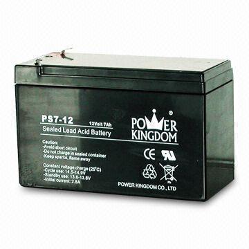 12V 7Ah Battery, Suitable for Security System and Emergency Lights