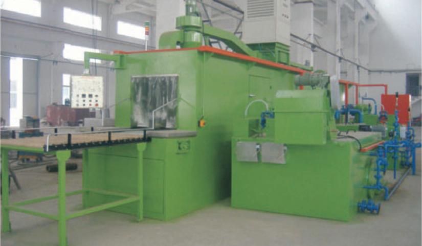 Chain pass type cleaning machine