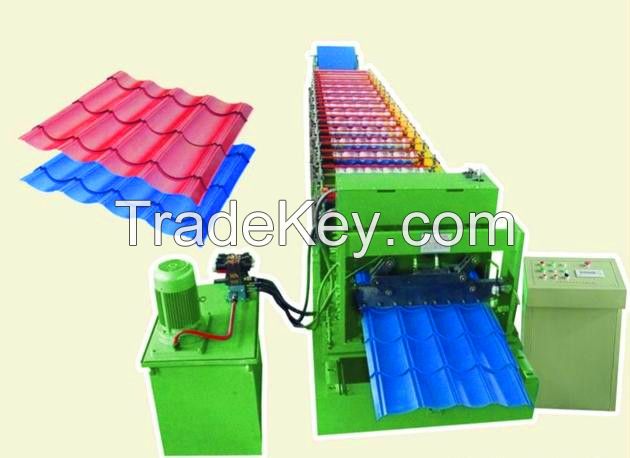 Glazed tile roof roll forming machine