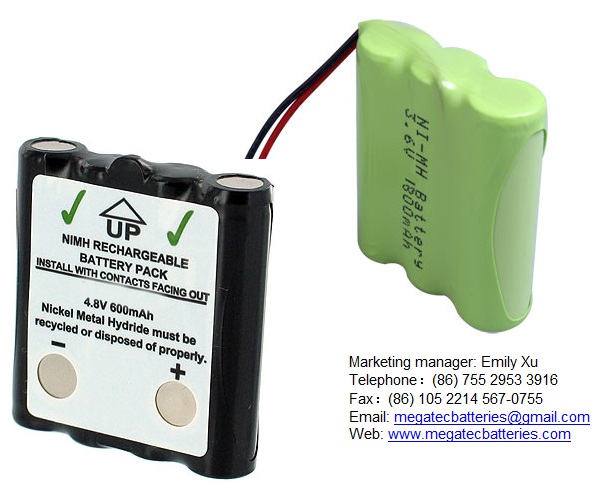 NiMH rechargeable industrial battery packs