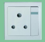 British Standard 15A switched socket