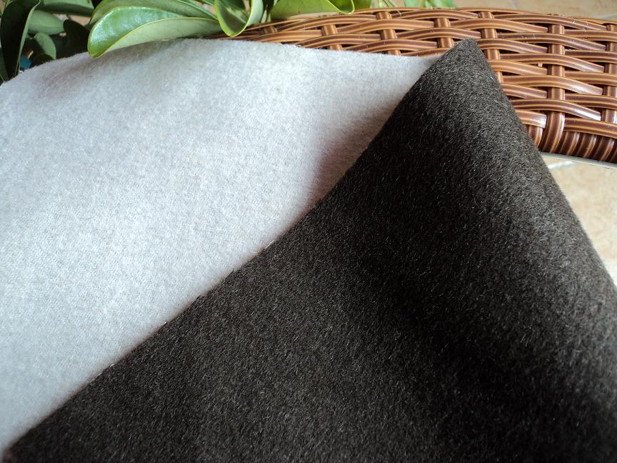 double-faced woolen fabric