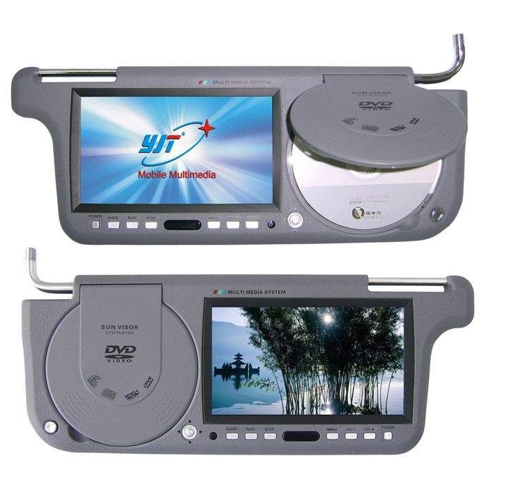 Sun-visor TFT LCD DVD/Monitor