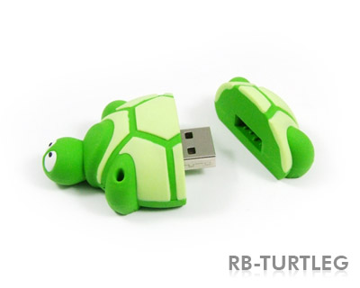 Rubber-TURTLE USB flash drive