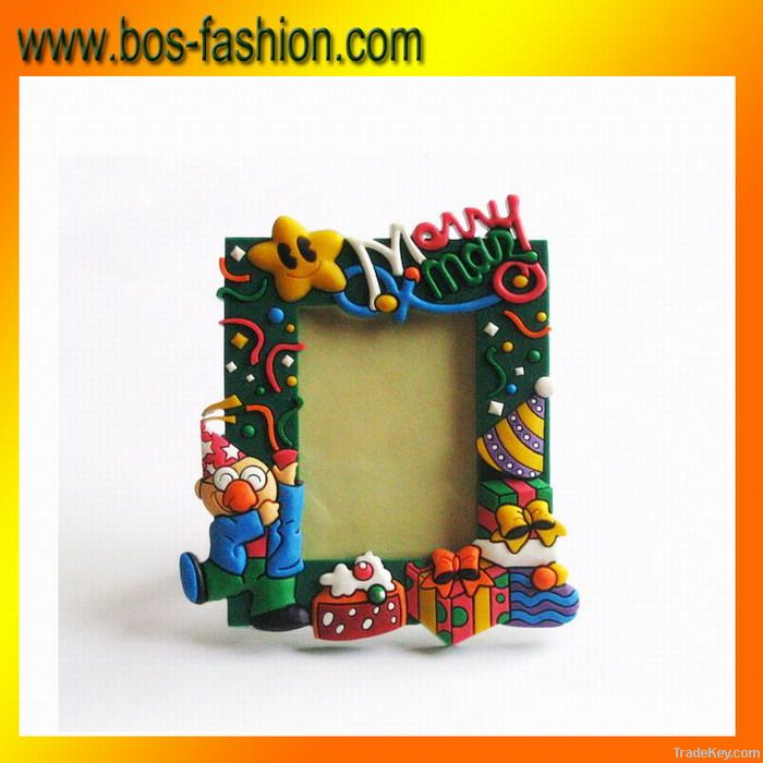 silicone 2D photo frame pvc picture frame cartoon photo frame