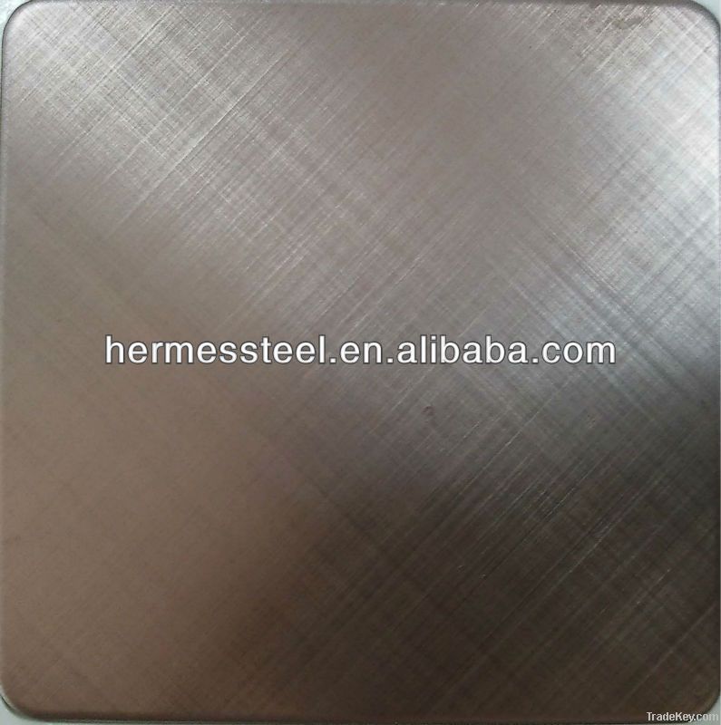 cross hairline stainless steel sheet