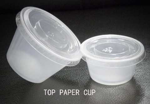 Plastic Portion Cup And Lid