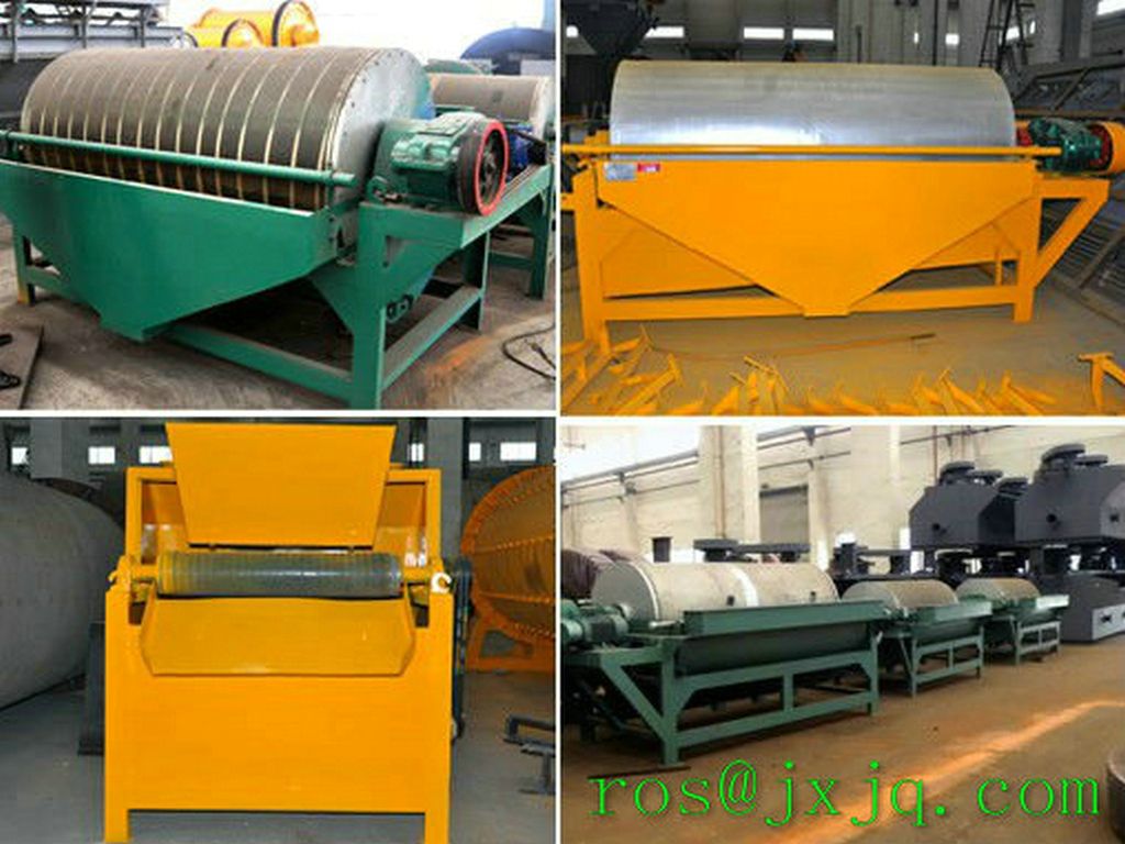 magnetic material separators / wet type magnetic drum separator / magnetic separator for processing wet iron ore