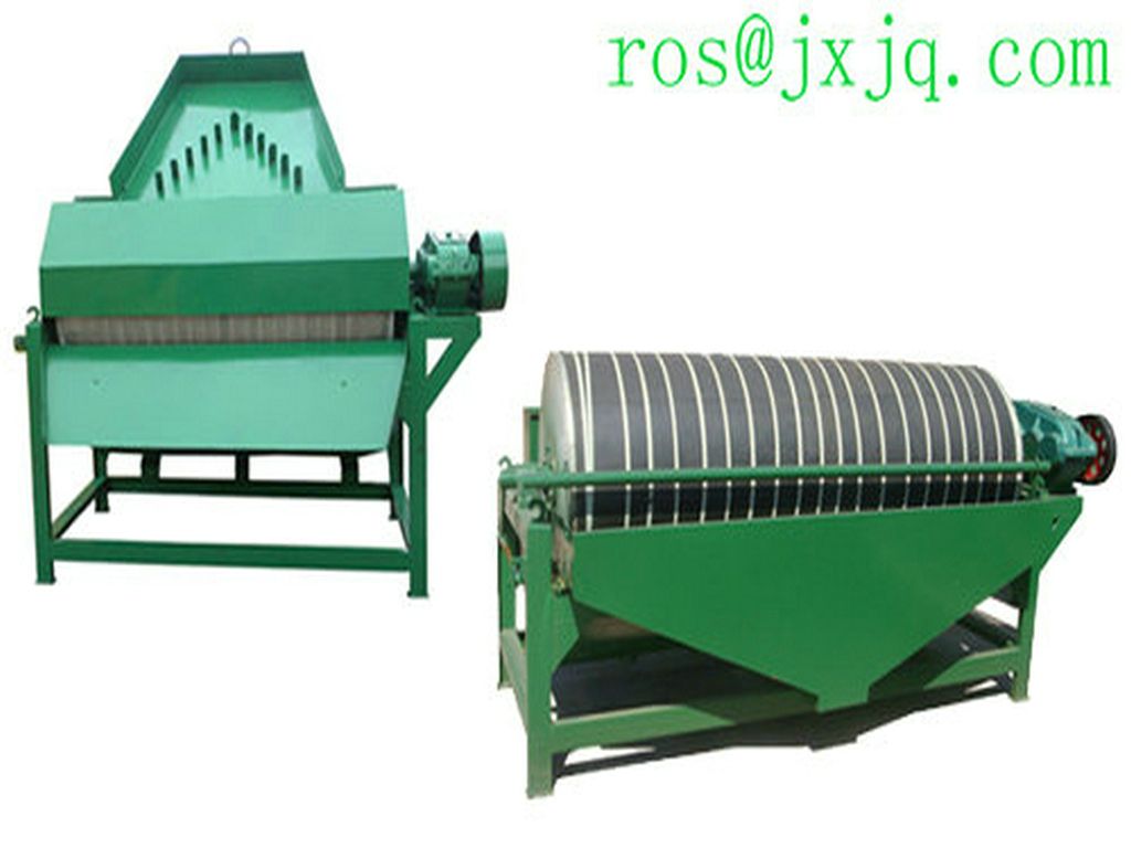 magnetic iron powder separation equipments / magnetic separator for processing / wet iron ore magnetic separator for tramp iron removal