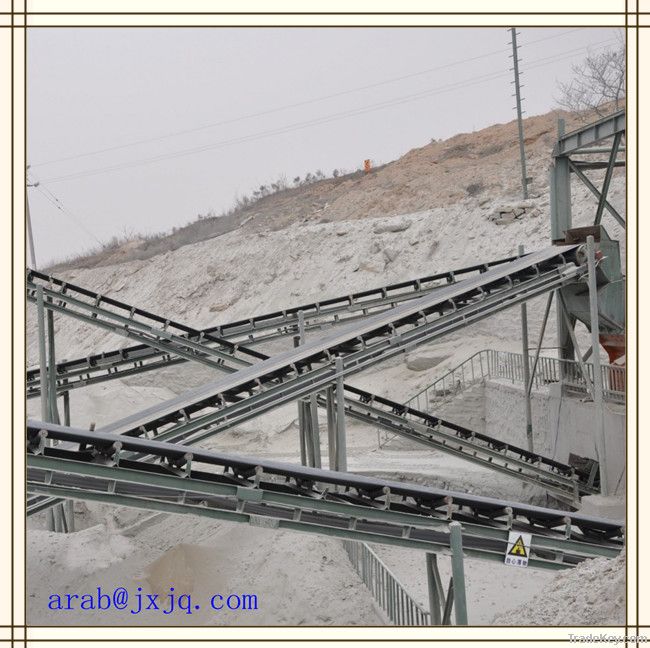 portable belt conveyor equipment / rubber conveyor belt vulcanizing