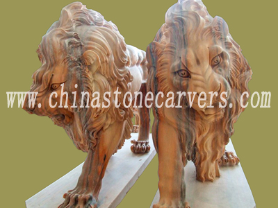 Nice carved stone lion statue
