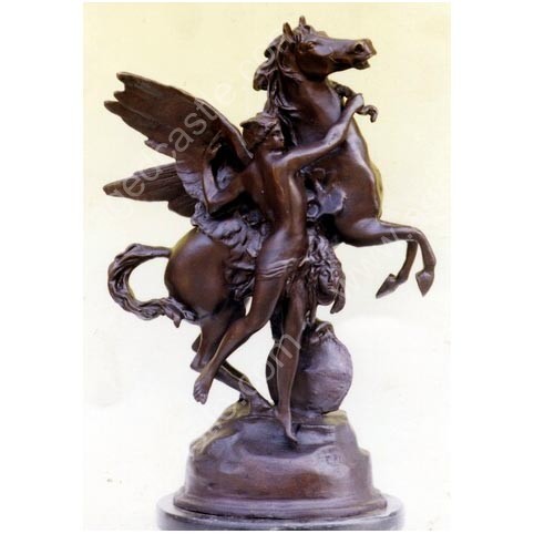 cast bronze statue