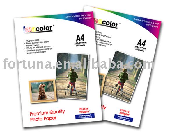 Double sides inkjet photo paper