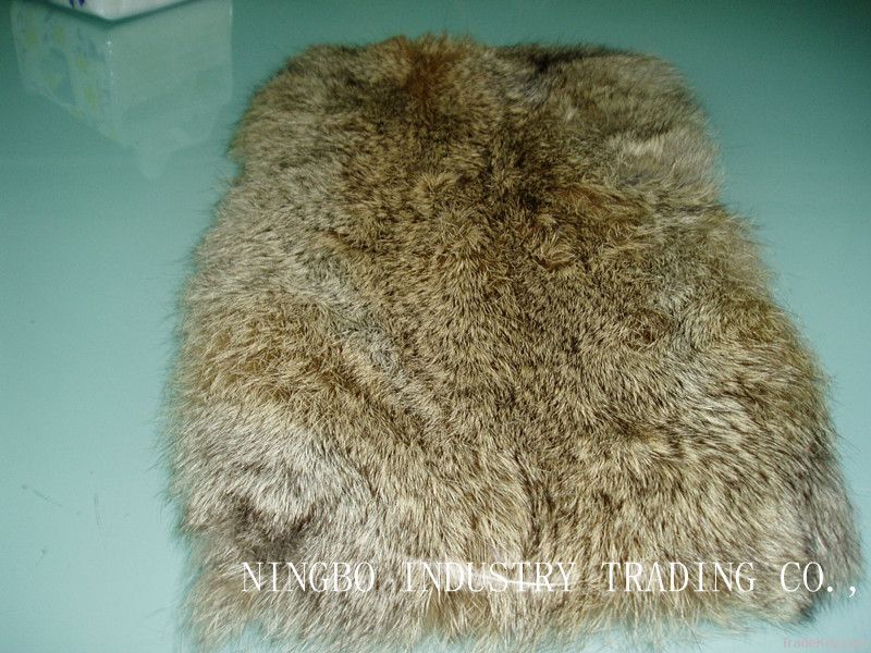 rabbit   fur collar