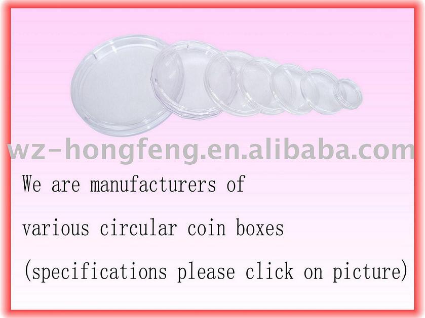 plastic coin box